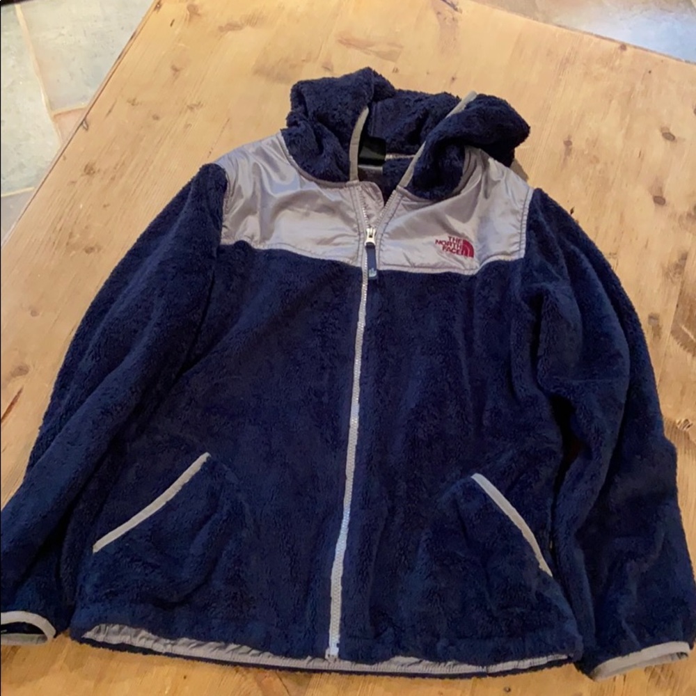 The North Face Jacket with hood  child’s Sz XL 18 great shape
